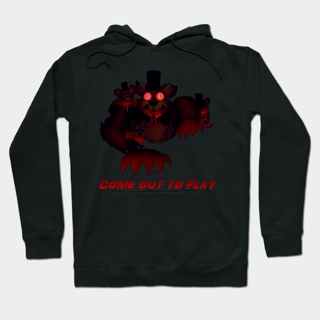 Nightmare Freddy- Come out to Play Hoodie by VioletRose